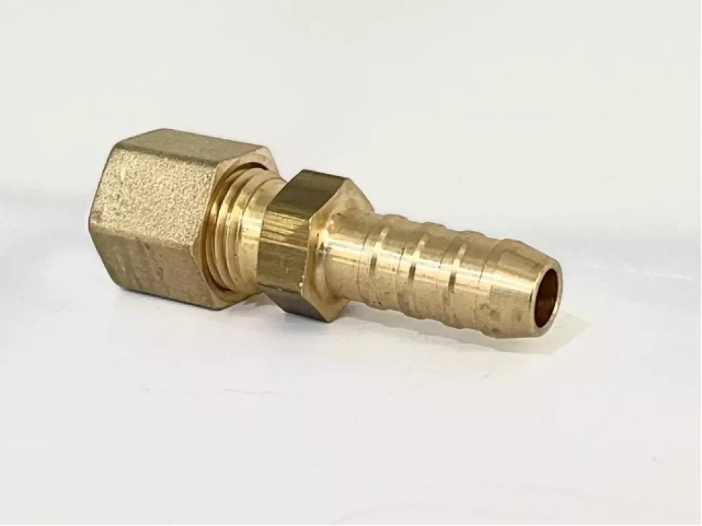 Overgang sl 10mm - rør8mm, 4013, GASSUTSTYR / SLANGER / FITTINGS, GOK Regler und Armaturengesellschaft mbH & Co. KG, Schlauchtuelle RVS8-9 (nach Werksnorm) MS, 14-469-02