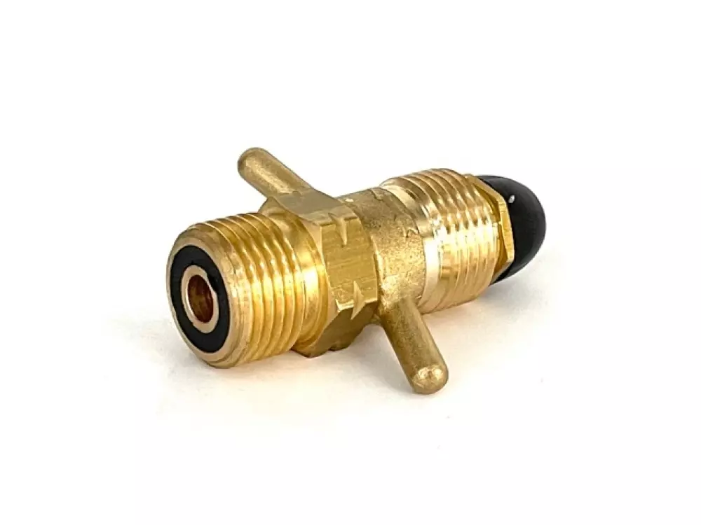 Adapter, DIN, KLF, Overgang G12 - G10 Vingemutter og gummikon, 4152000, GASSUTSTYR / SLANGER / FITTINGS, GOK Regler und Armaturengesellschaft mbH & Co. KG, FLASKADAPTER FÖR SVENSK FLASKA