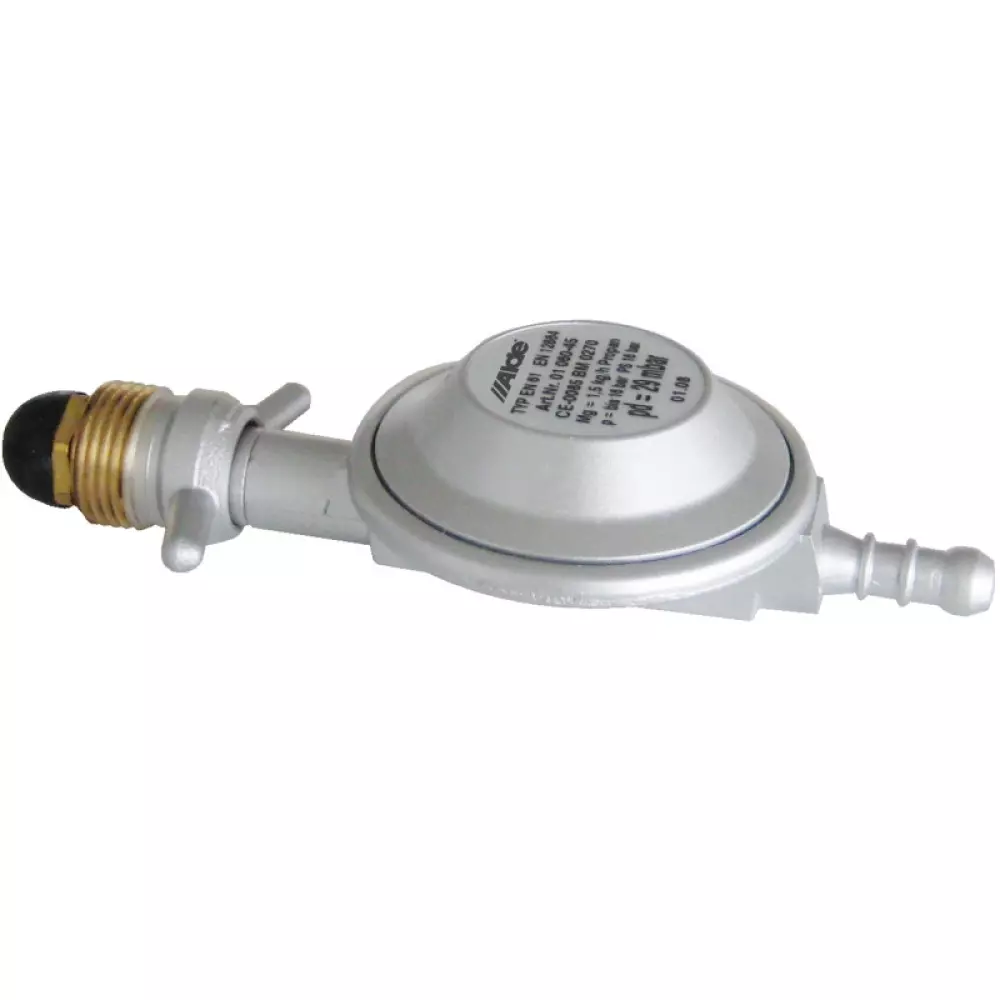 POL, Regulator 50 MBAR pol. - sl.nippel for 10 mm, 4175400, ALDE HOVEDPRODUKTER, Gassutstyr, Alde International Systems AB, Reduceringsventil 50 mBar POL