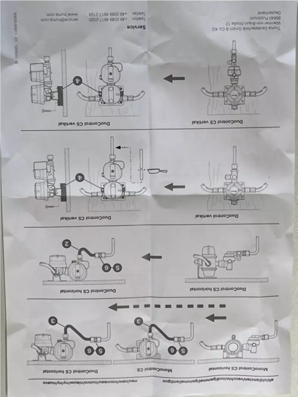 Adaptersett gml-ny mono/duocontrol, 50800-99, TRUMA RESERVEDELER, Truma Gerätetechnik GmbH & Co KG, 50810-01 + 50810-03 + 50810-02 + 50850-01