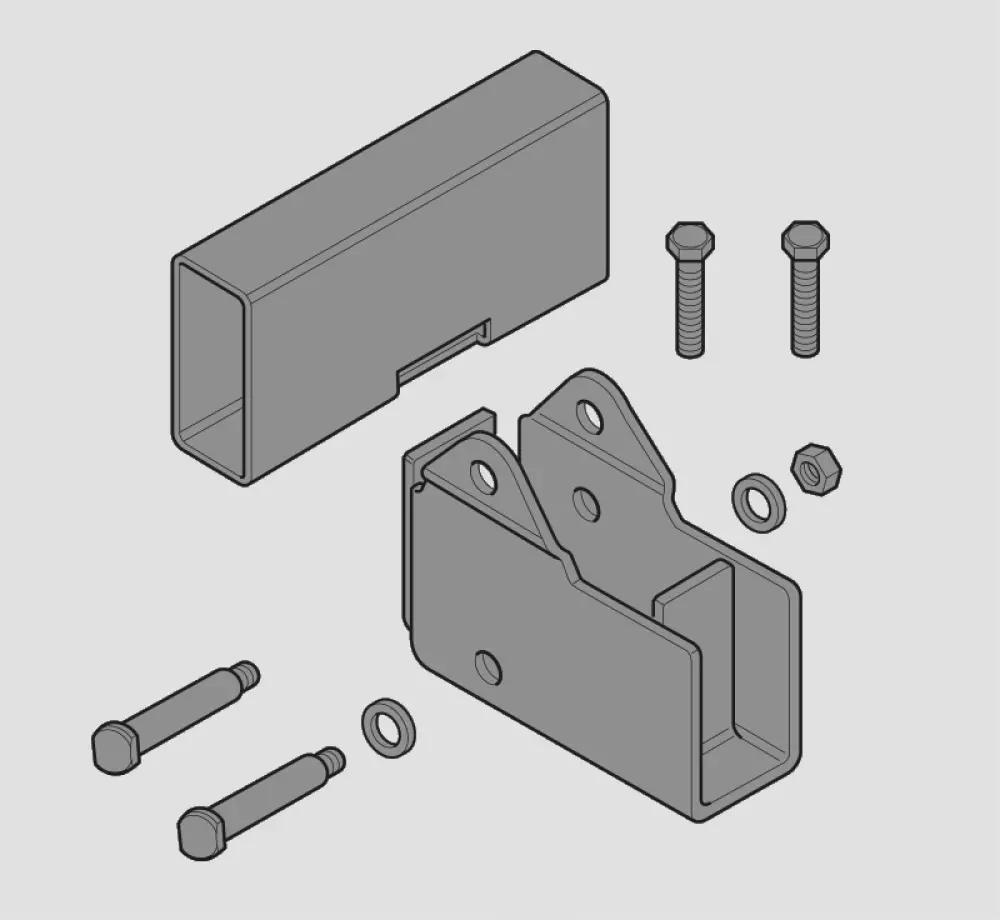 Distanse brakett 60mm, 4052816018737, 60030-95100, TRUMA HOVEDPRODUKTER, Monteringstilbehør, Truma Gerätetechnik GmbH & Co KG, Spacer kit 60 mm, 2 pcs.