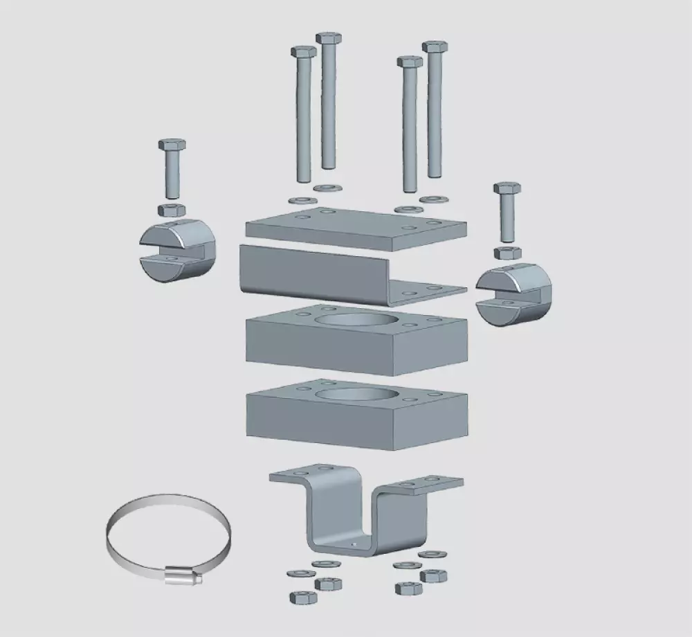 Kort festesystem, 4052816018881, 60031-20000, TRUMA HOVEDPRODUKTER, Elektronikk, Truma Gerätetechnik GmbH & Co KG, Short mounting system