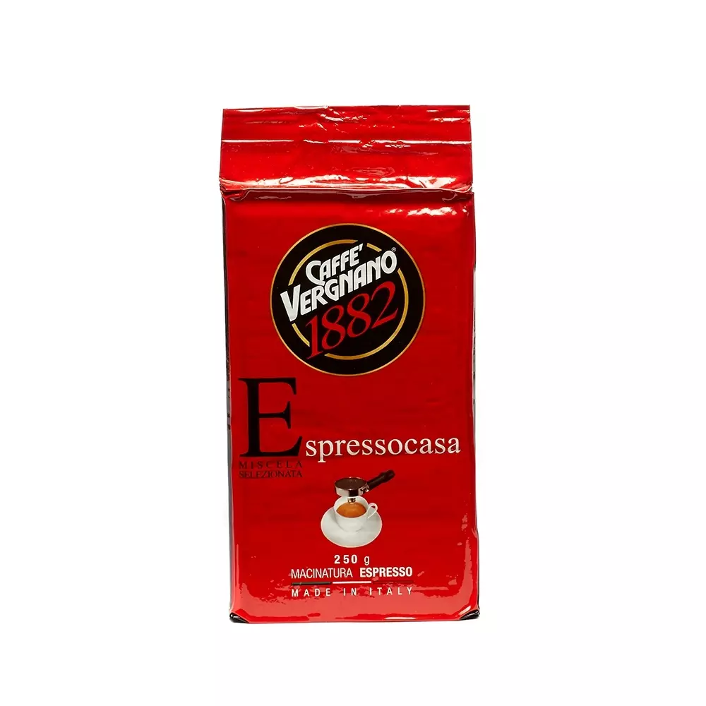 Kaffe malt Espresso 250gr - Vergnano Til espresso, capuccino latte Espresso Casa 250 X 12 red 165 Kaffe og Te Caffè Vergnano 1882