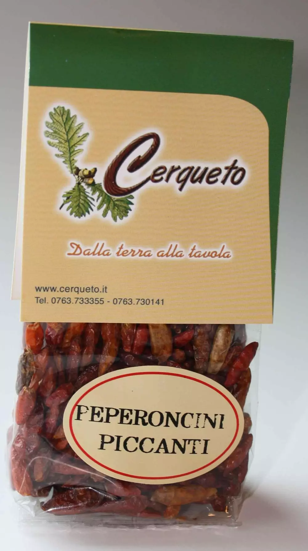 Peperoncini interi 30g - Cerqueto, 8032680710445, Krydder og Urter, naturell, Cerqueto, 0192, Hel tørket chili