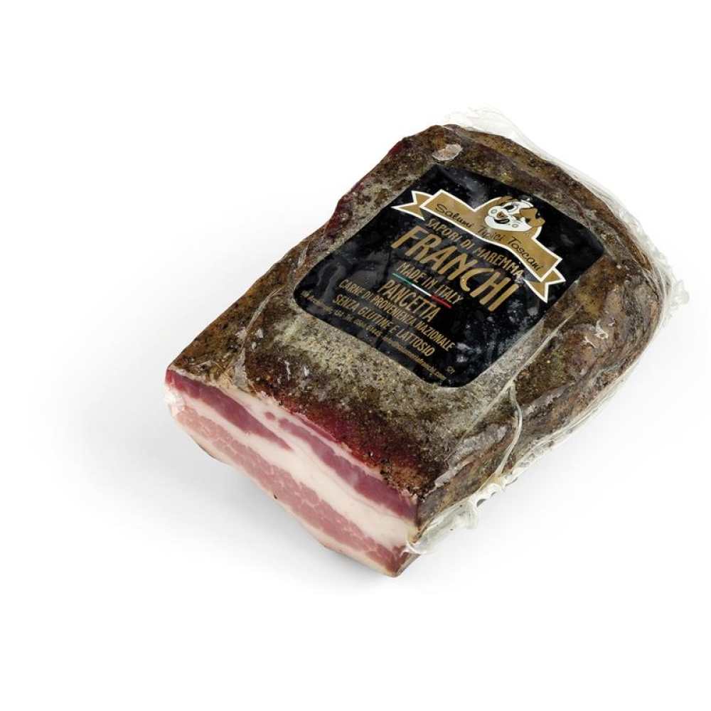 Pancetta ca 350g- Franchi Salumi, 2618211XXXXX, 80748232, Skinke og spekemat, Pancetta e guanciale, Franchi Salumi, 290