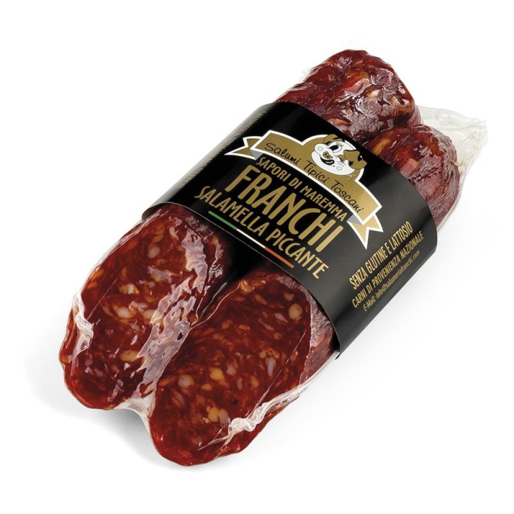 Salamella Piccante accoppiata g.180ca - Franchi Salumi, Salami e pølse, Med chili, Franchi Salumi