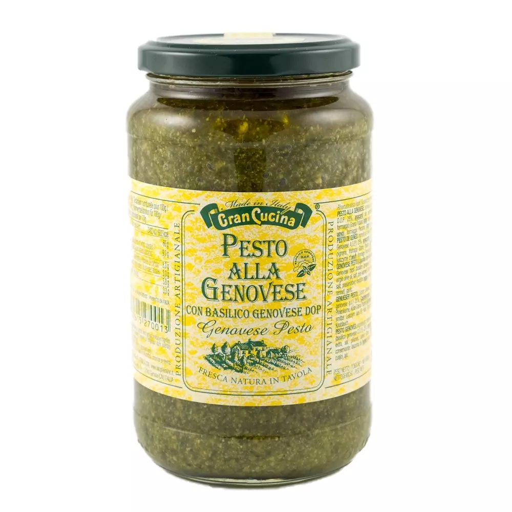 Pesto alla Genovese 500 g.- Gran Cucina, 8032615270013, 80748469, Pesto, grønn, Gran Cucina, 755