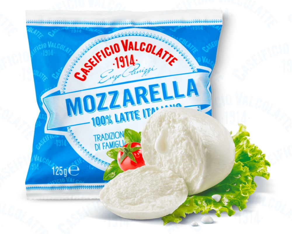 Mozzarella bocconcini 125g - Valcolatte, 8026160004971, 80748521, Fersk Ost, Mozzarella, Valcolatte, 210041700, 100% italiensk melk