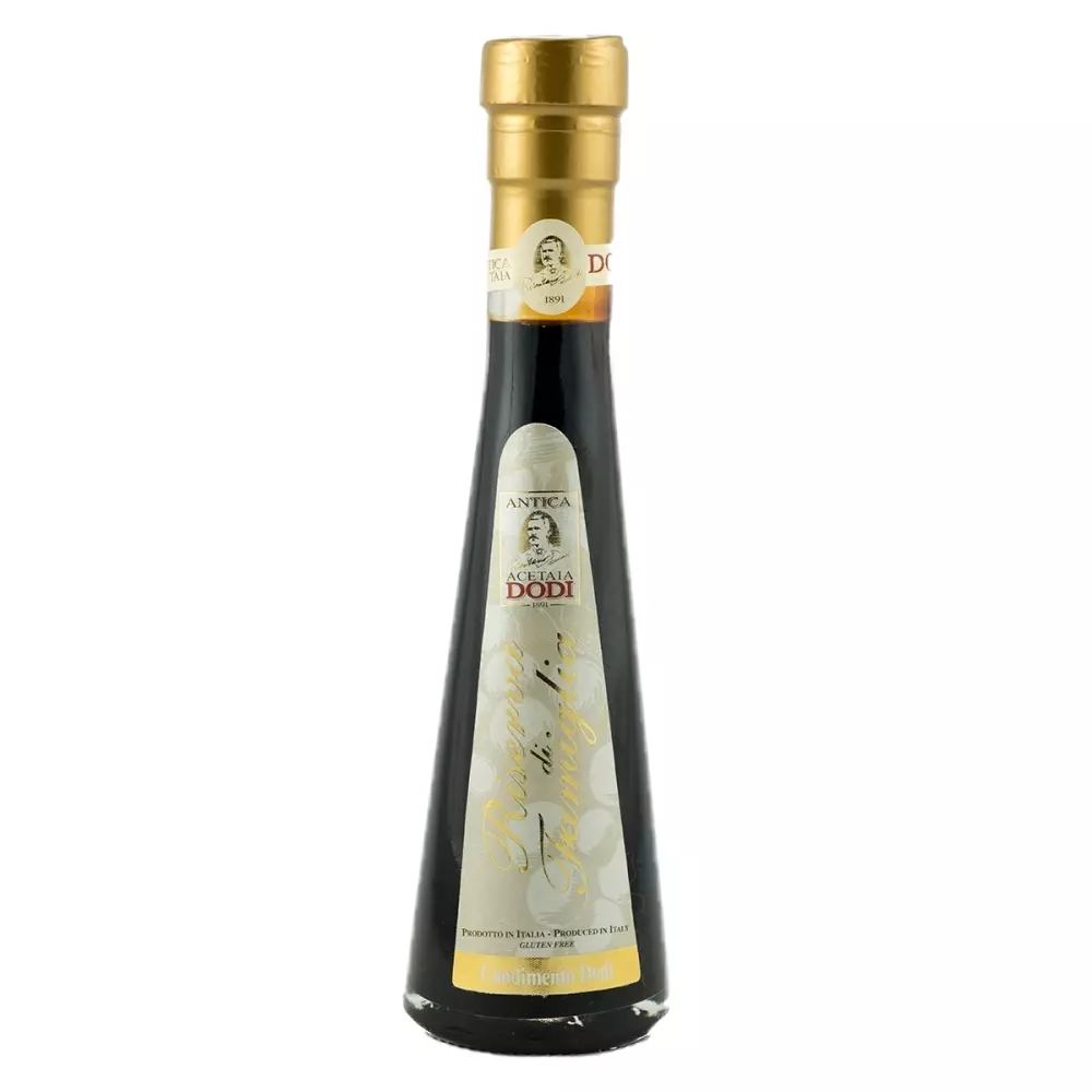 Balsamico Riserva Di Famiglia 100 ml - Acetaia Dodi, 8056040762165, 80748821, Balsamico & Eddiker, Lagret, Antica Acetaia Dodi, DORRE03329, Til salater, rå fisk, marinering og dessert