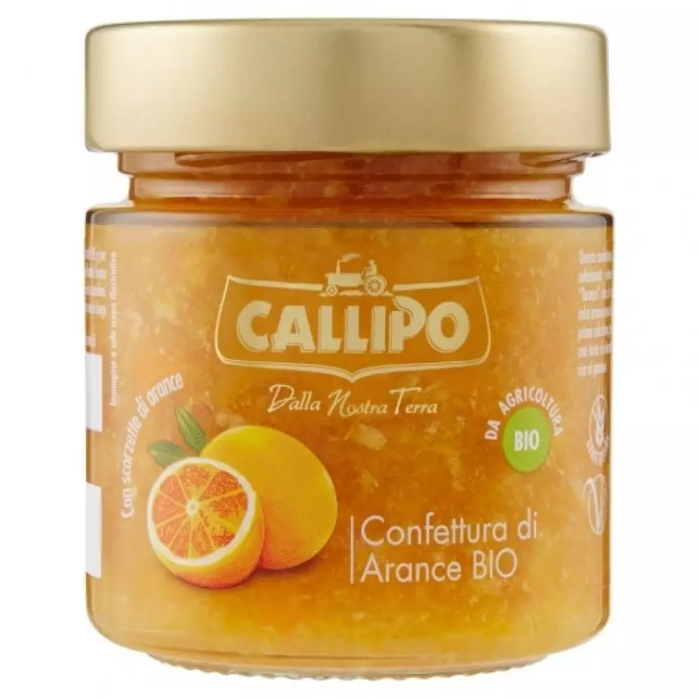 Appelsinsyltetøy BIO 300g - Callipo Marmellata arance 75% Frutta g. 300 Callipo Marmellata arance 75% frutta g. 300 CNV0300ARAP06 8001561012466 Honning & Marmelade Syltetøy