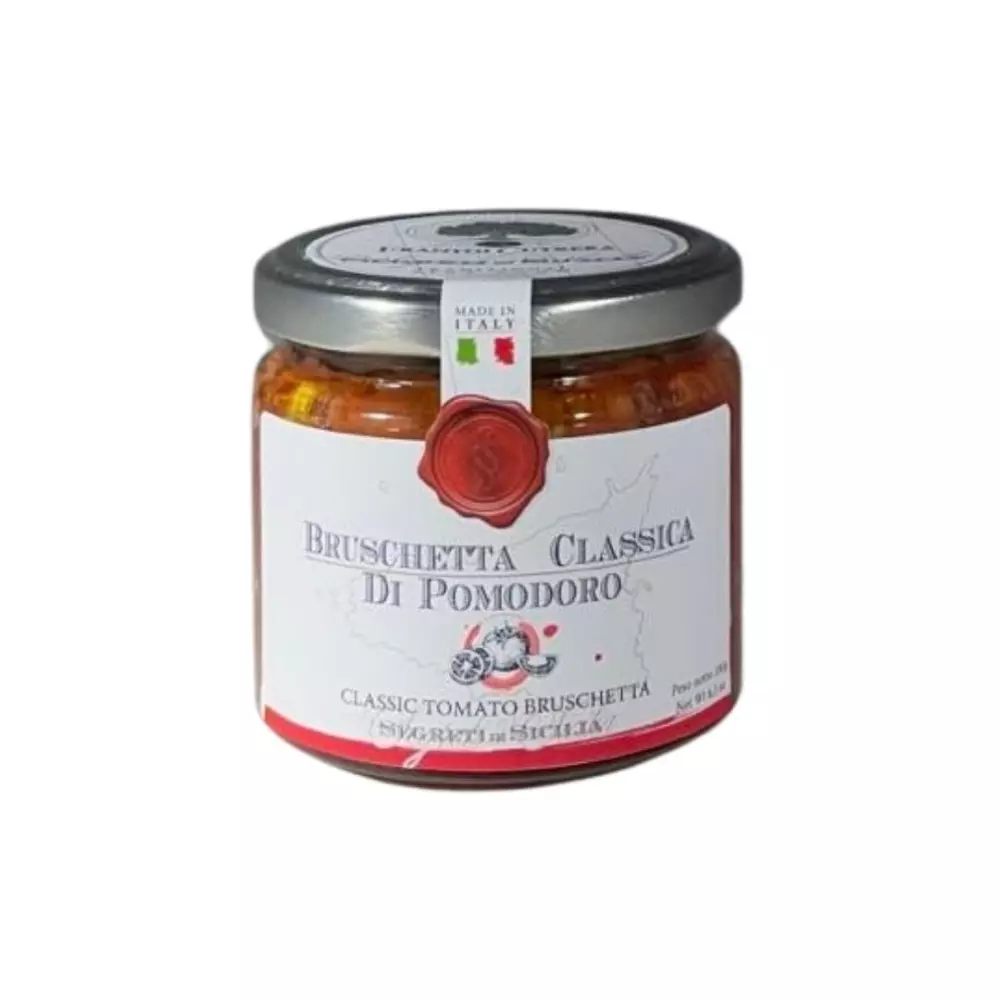Bruschetta classica al pomodoro 180 gr - Cutrera, 8030853088636, 80748893, Antipasti, andre, Frantoi Cutrera, 8863, Bruschetta av tomater
