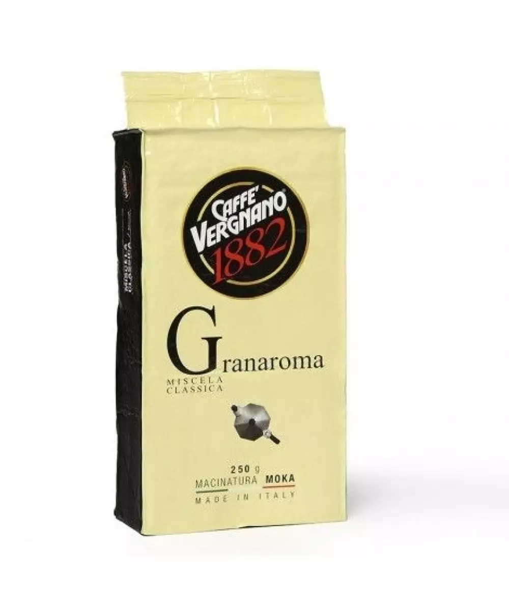 Gran Aroma 250gr - Vergnano, 8001800001961, 80749603, Kaffe og Te, malt, Caffè Vergnano 1882, 198
