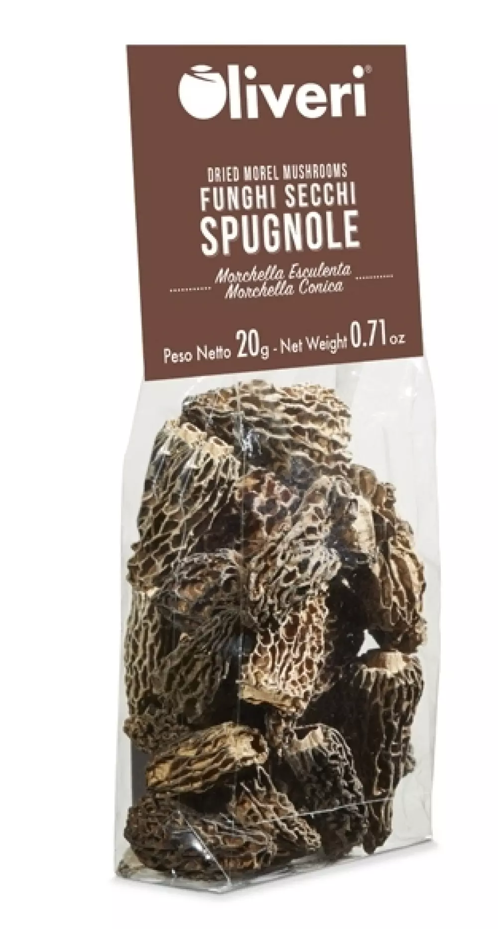 Spugnole o Morchelle 20g - Oliveri, 8032632494898, 80750365, Trøffel og sopp, Andre sopp, Oliveri, 489, Morkel sopp