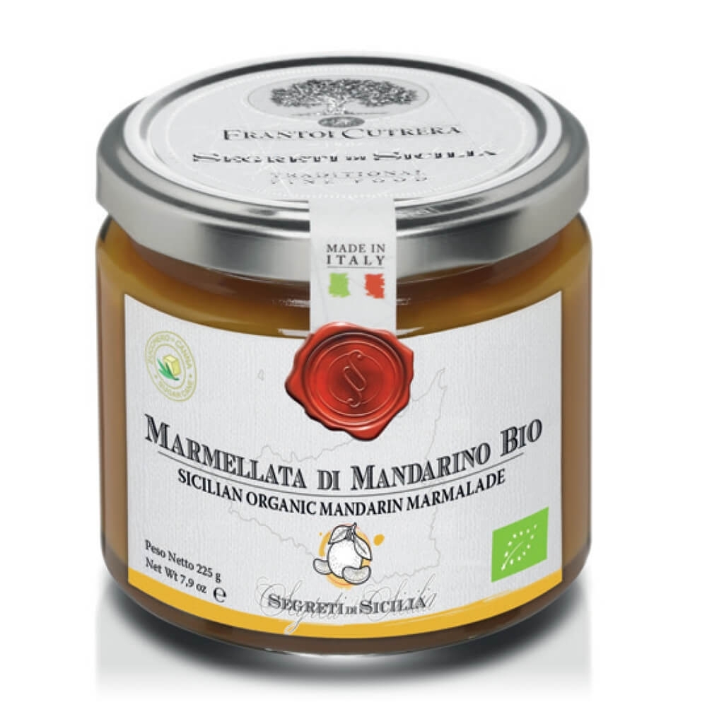 Marmellata di Mandarino Bio 225g - Frantoi Cutrera JAR OF ORGANIC MARMALADE OF MANDARIN FROM SICILY g 225 8633 