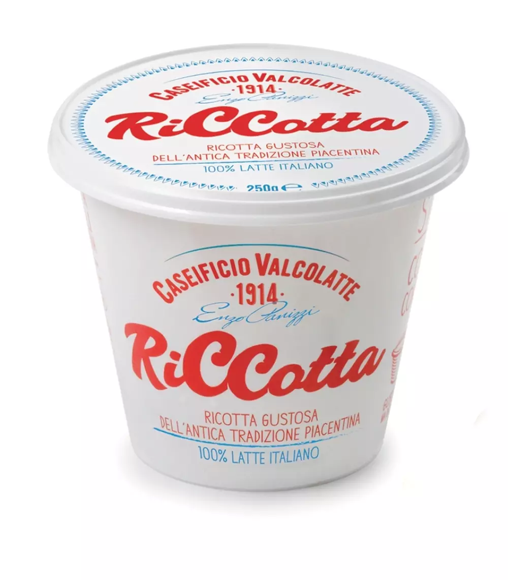 Riccotta 250g - Valcolatte, 8026160007705, 80750685, Fersk Ost, Mascarpone og Ricotta, Valcolatte, 306630708, 100% italiensk melk