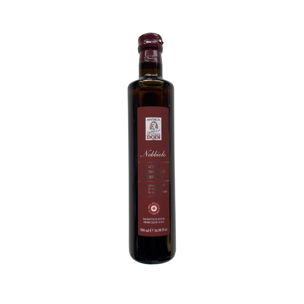 Aceto di Vino Rosso Nebbiolo (500ml) - Acetaia Dodi, 8056040763469, 809951787, Balsamico & Eddiker, Eddik, Antica Acetaia Dodi, DOARNDO09122, Nebbiolovinseddik