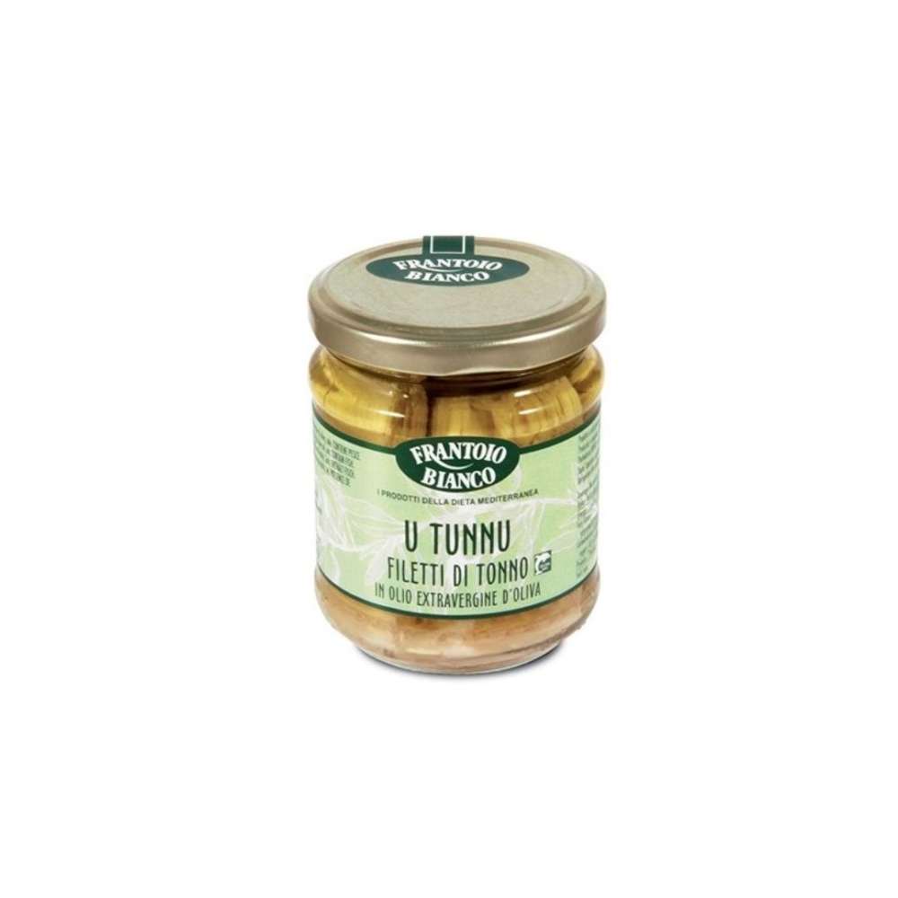 Filetti di tonno in olio extra vergine di oliva 200g - Frantoio Bianco