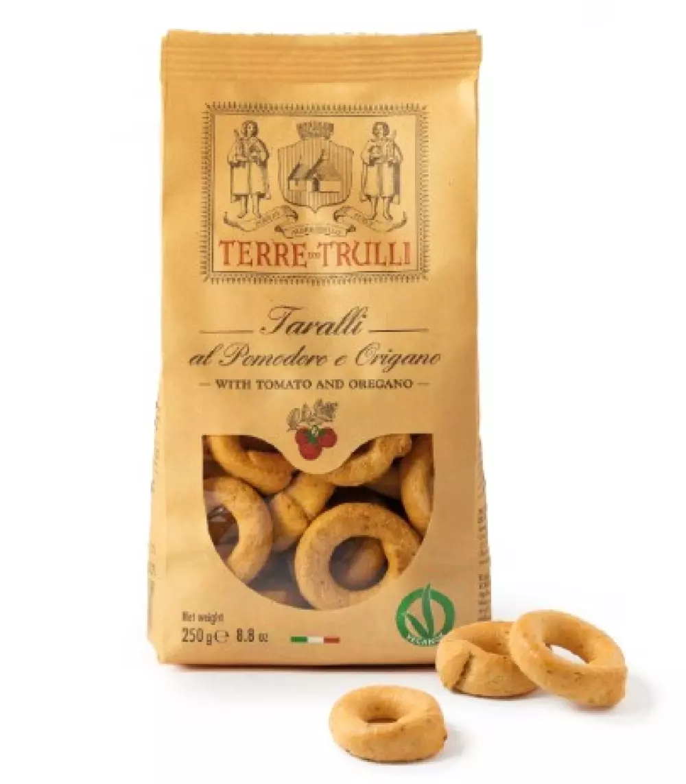 Taralli al Pomodoro e Origano 250g- Terre dei Trulli