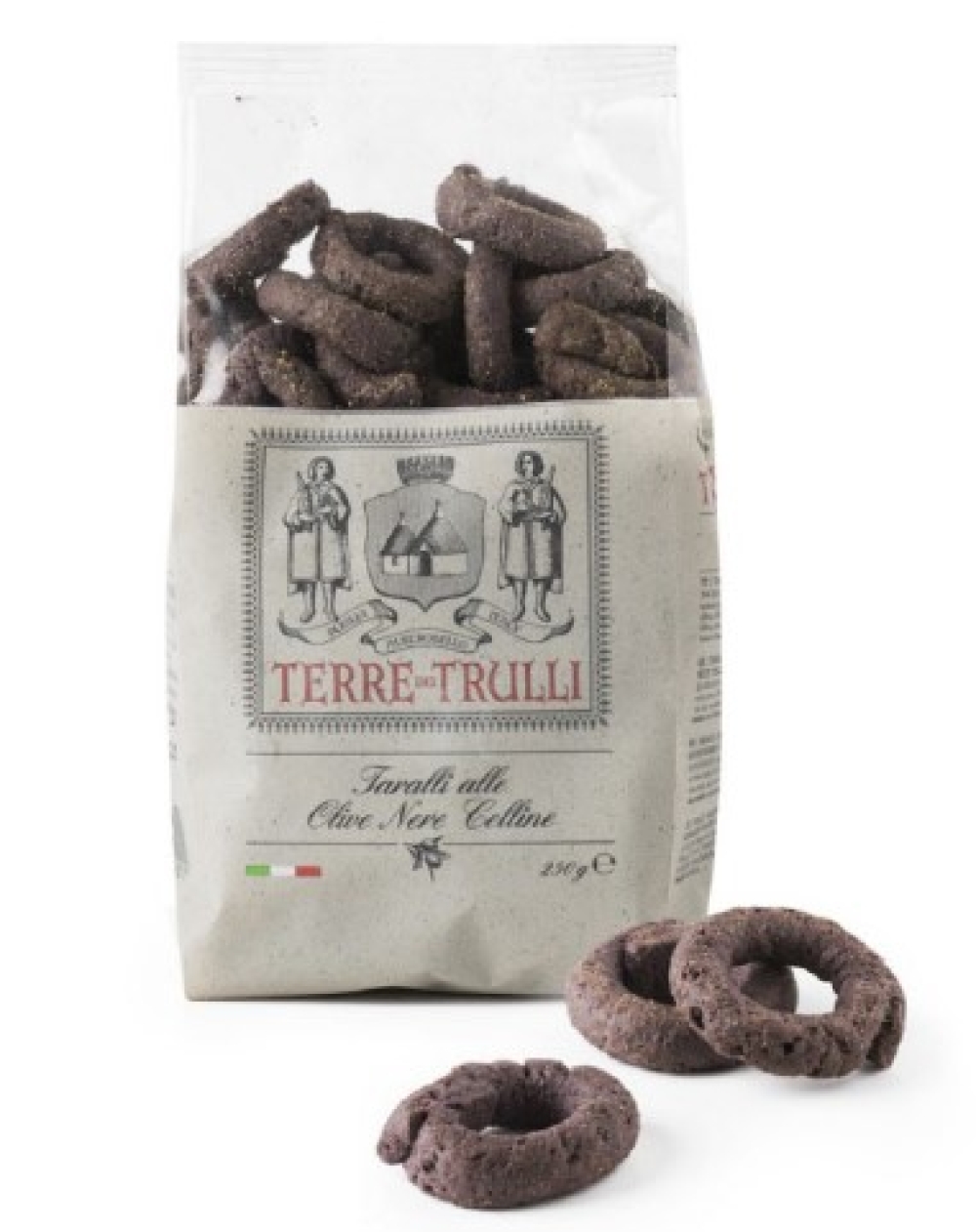 Taralli alle Olive Nere Celline 250g - Terre dei Trulli