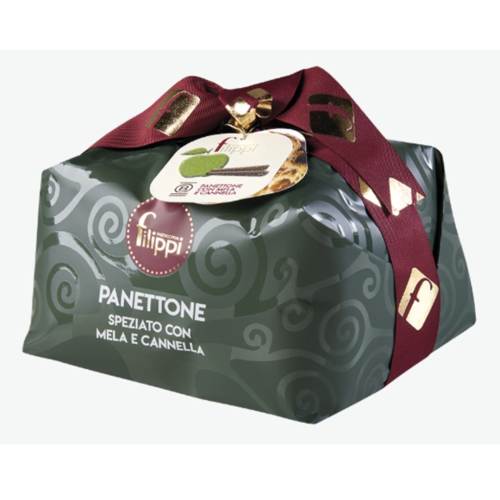 Panettone Mela e Cannela 500g - Filippi