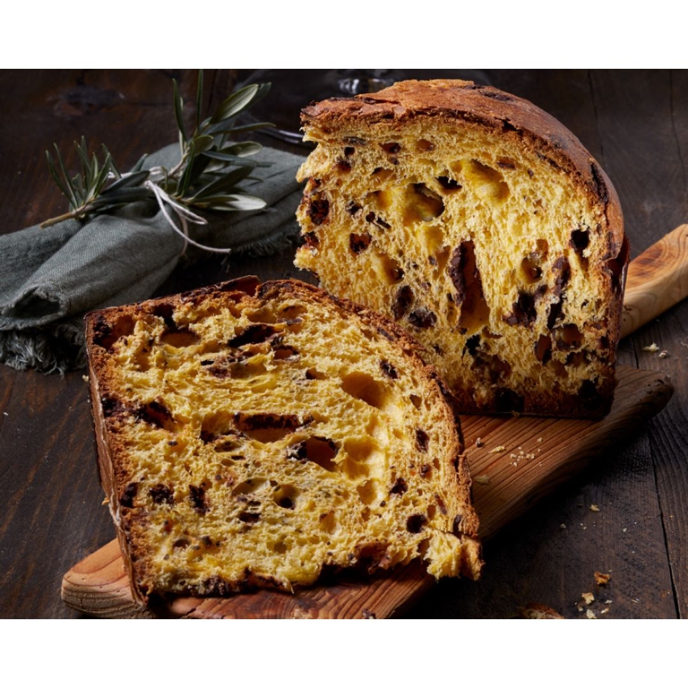 Panettone con Olio EVO e Cioccolato fondente 1Kg - Filippi