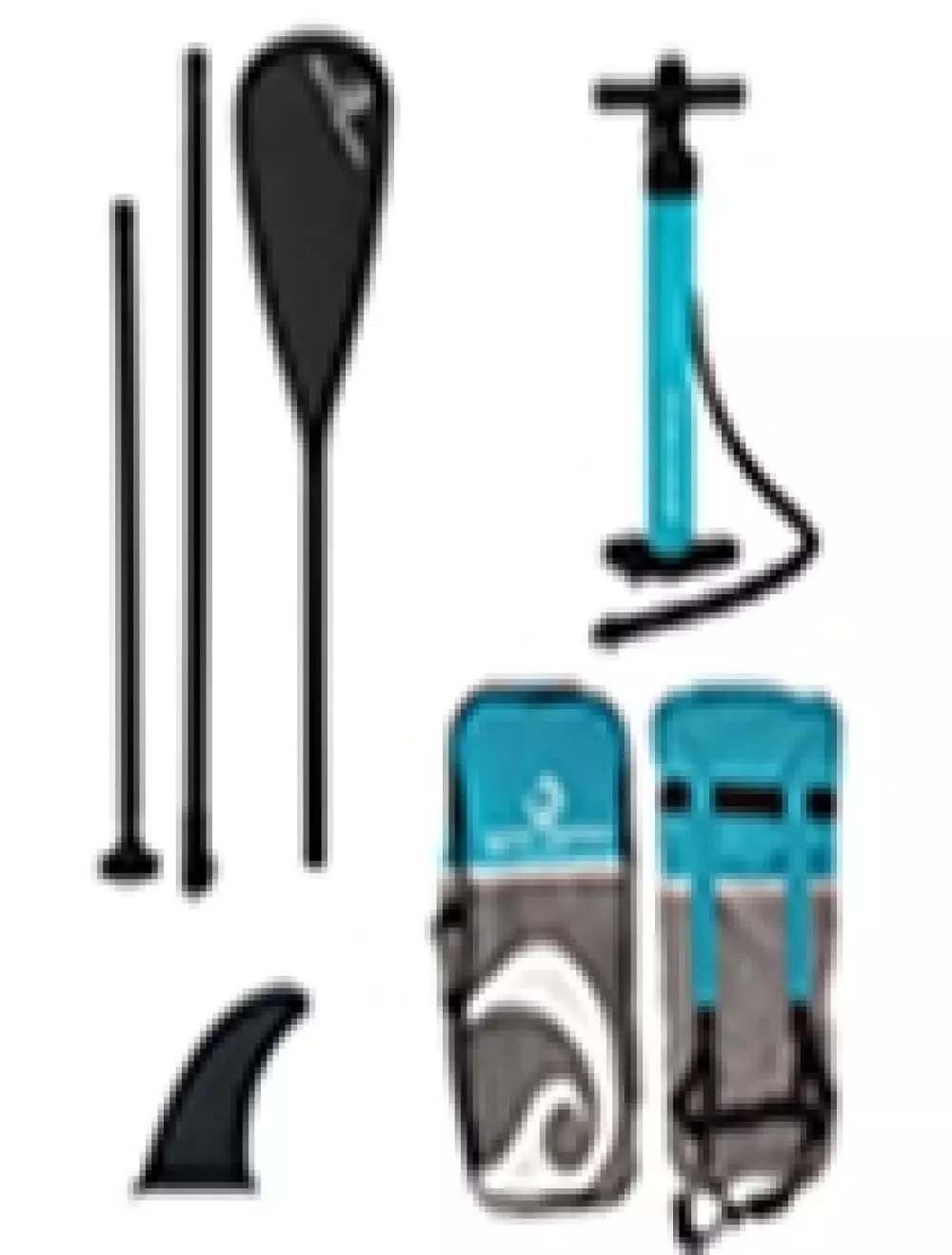 Spinera Classic 9'10 Pack 1 - 300x76x15cm HDDS - High Density Drop Stitch Sup Board, Green/Teal, comfortable Backpack, 3-pcs. Sup Alu paddle, double Action Classic Pump, big center fin, Spinera Classic 9'10 Pack 1 - 300x76x15cm HDDS - High Densi