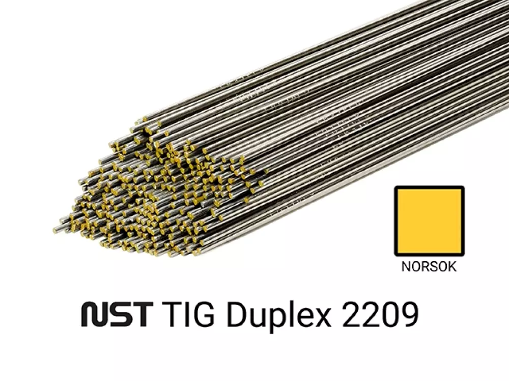 NST TIG Duplex 2209, 2,0mm x 500mm x 2,5kg, NST1460547, TIG tråd for sveising av Duplex materialer.