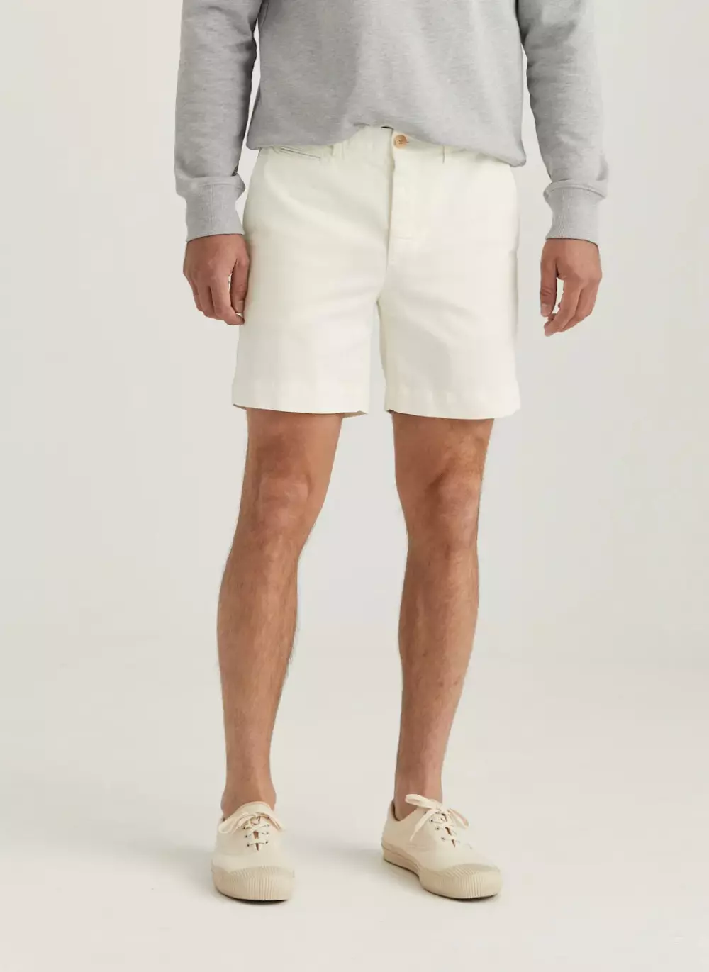 Morris - Jeffrey Short Chino Shorts - 02 Off white, SHORTS, CHINOS, MORRIS STOCKHOLM, 750202_002, HERRE, 02 Off white