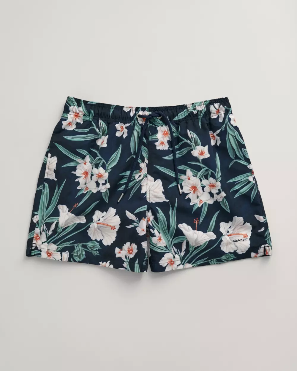 GANT - OLEANDER PRINT SWIM SHORTS - EVENING BLUE, BADETØY, BADESHORTS, GANT, 202401_922416006_433, SWIMWEAR, HERRE, EVENING BLUE