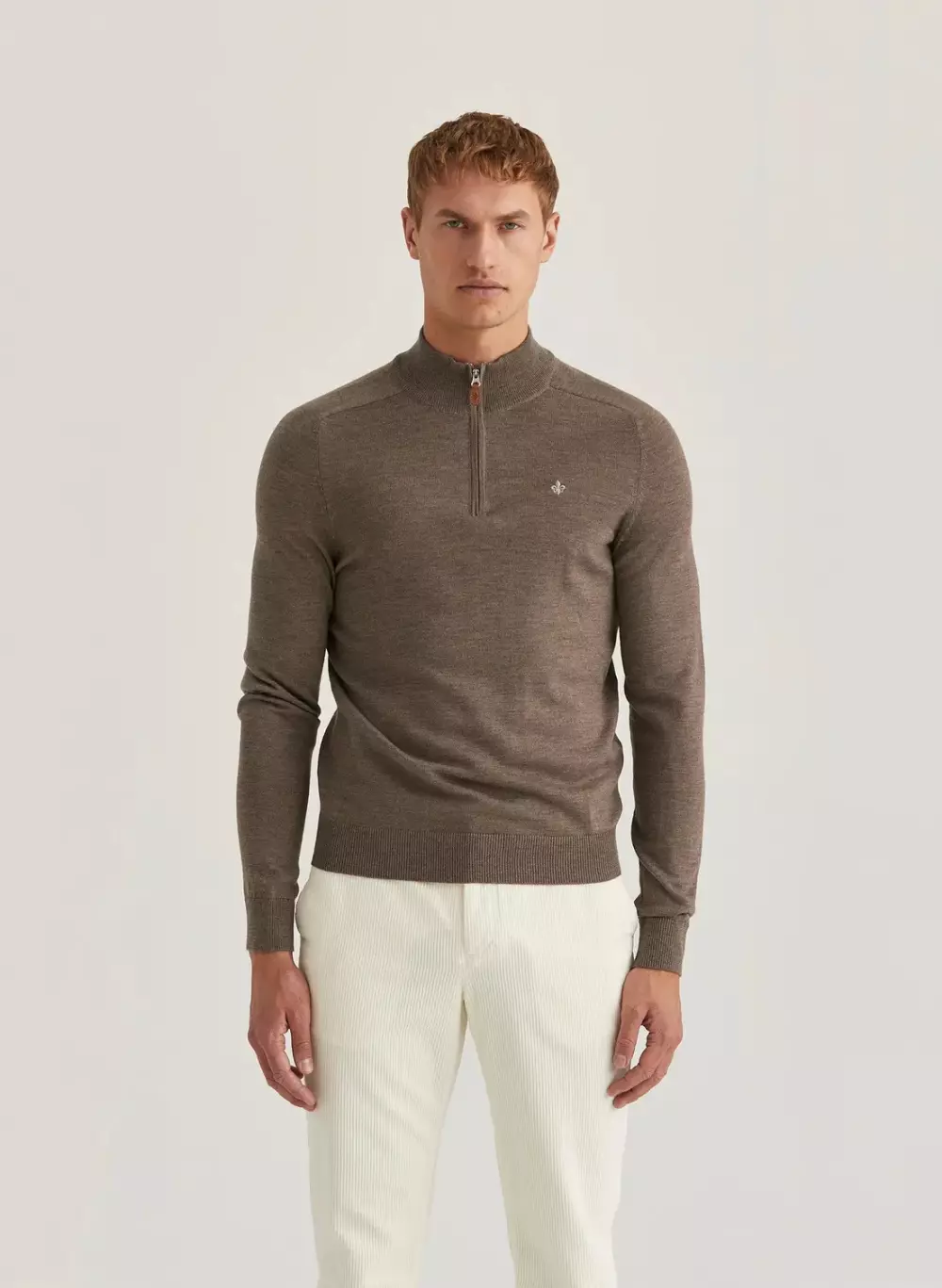 Morris Stockholm - Merino John Zip - 84 Brown