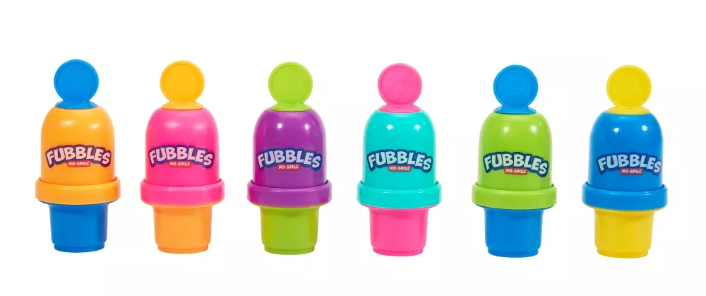 FUBBLES NO-SPILL BUBBLE TUMBLER® MINI, 10093539980087, Såpebobler, Maskiner, FUBBLES NO-SPILL, LITTLE KIDS, INC, FUBBLES NO-SPILL BUBBLE TUMBLER MINI 12 PC PDQ, 98008TNE, 59 mL såpeboble blanding. Leveres i 12 x 2 Display