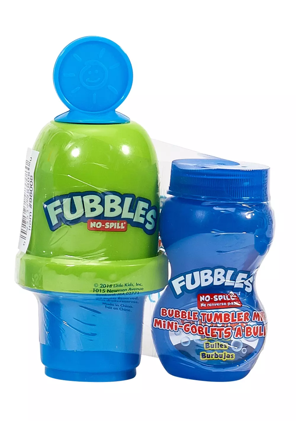 FUBBLES NO-SPILL BUBBLE TUMBLER® MINI, 10093539980087, Såpebobler, Maskiner, FUBBLES NO-SPILL, LITTLE KIDS, INC, FUBBLES NO-SPILL BUBBLE TUMBLER MINI 12 PC PDQ, 98008TNE, 59 mL såpeboble blanding. Leveres i 12 x 2 Display