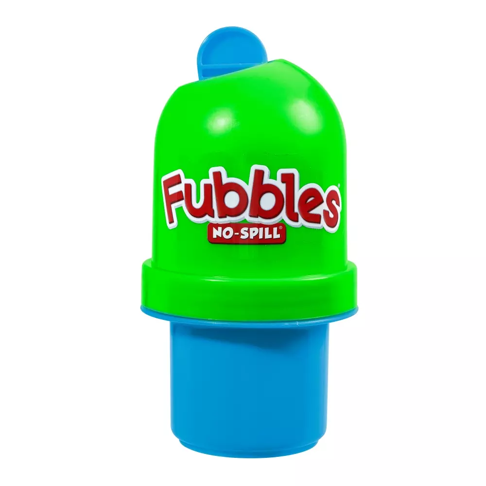 FUBBLES NO-SPILL BUBBLE TUMBLER®, 10093539991496, Såpebobler, No-Spill, FUBBLES NO-SPILL, LITTLE KIDS, INC, FUBBLES NO-SPILL BUBBLE TUMBLER 8PC PDQ, 99149TNE, 95 mL såpeboble blanding. Leveres i 8 pakk Display