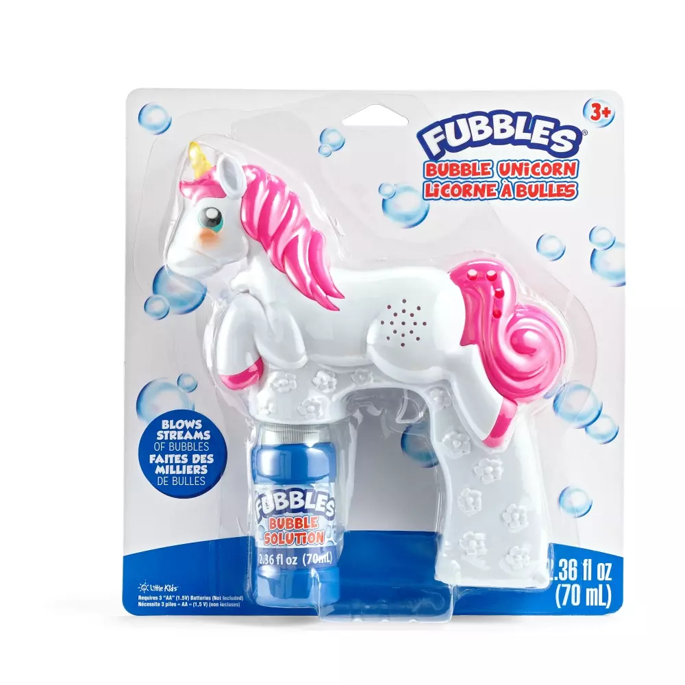 FUBBLES ANIMAL - SÅPEBOBLE PISTOL, 00093539004762, Såpebobler, FUBBLES, LITTLE KIDS, INC, FUBBLES ANIMAL BUBBLE BLASTERS, 476, 70 mL såpeboble blanding. 12 pakk assortert