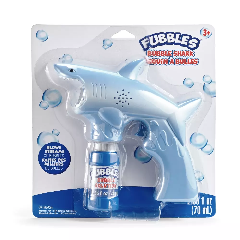 FUBBLES ANIMAL - SÅPEBOBLE PISTOL, 00093539004762, Såpebobler, FUBBLES, LITTLE KIDS, INC, FUBBLES ANIMAL BUBBLE BLASTERS, 476, 70 mL såpeboble blanding. 12 pakk assortert