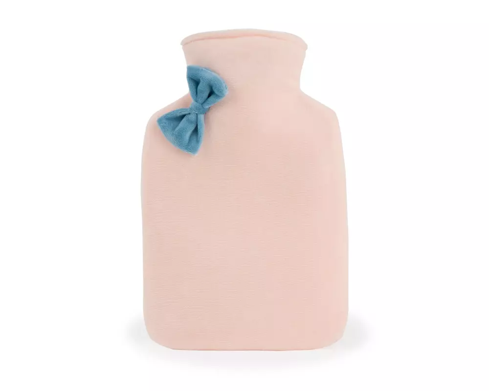 VARMTVANNSFLASKE MED FLØYLSTREKK - 1L - FERSKEN, 5420071704181, Velvære mamma'er, Varmtvanns flasker, ISABELLE LAURIER, DE LAURIER BVBA, HOT WATER BOTTLE - 1L - PEACH, 42660