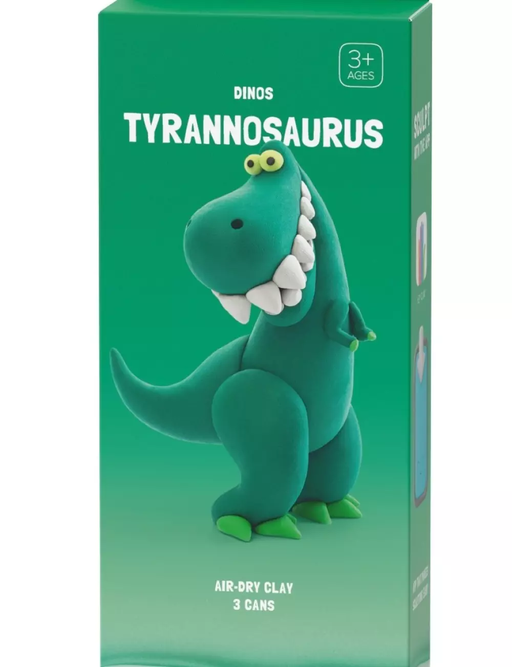 HEY CLAY - TYRANNOSAURUS, 4897105242161, Lufttørket leire, 3 Bokser, HEY CLAY, TRENDFORMER, HEY CLAY - Tyrannosaurus, 30073, 3 bokser, opptil 5 farger, standard innsats