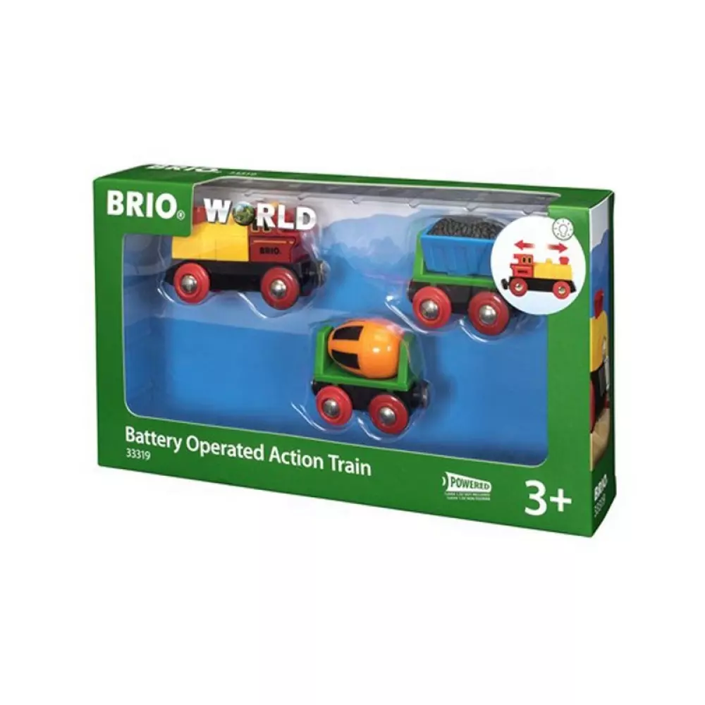 BRIO LOKOMOTIV ACTION B/O, 7312350333190, 1000011450, Inneleker, Treleker, BRIO, 33319, BR-33319