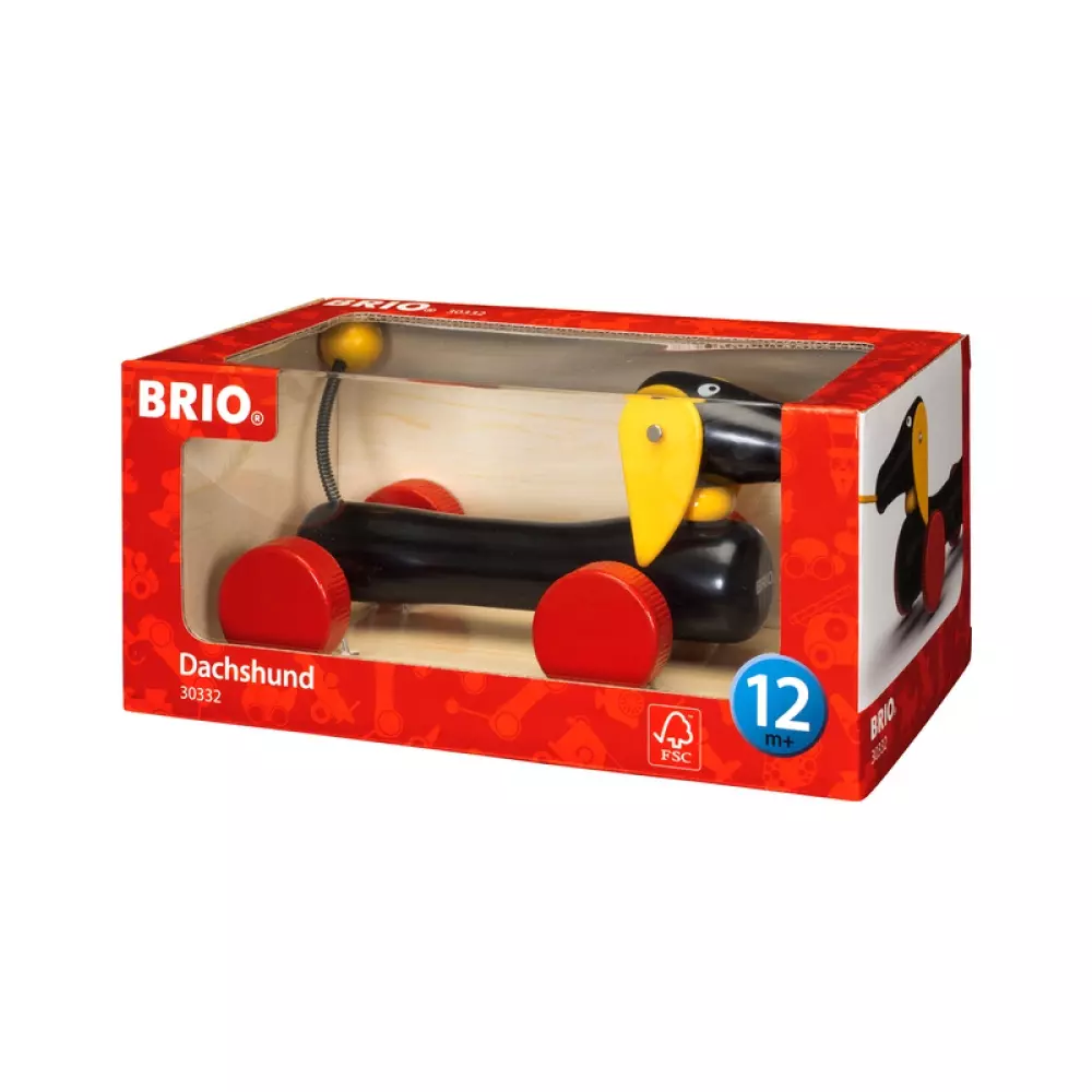 BRIO DACHS TREKKELEKE, 7312350303322, 1000012036, Inneleker, Treleker, BRIO, 30332, BR-30332