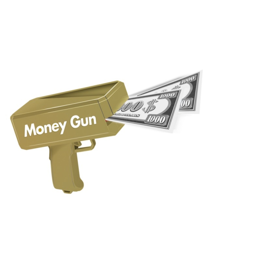 POCKET MONEY MONEY GUN INCL. PAPER MONEY, 5713428020943, 10000148579, Diverse elektronikk, Fidget leker / Trend, Medfølger startpakke med sedler