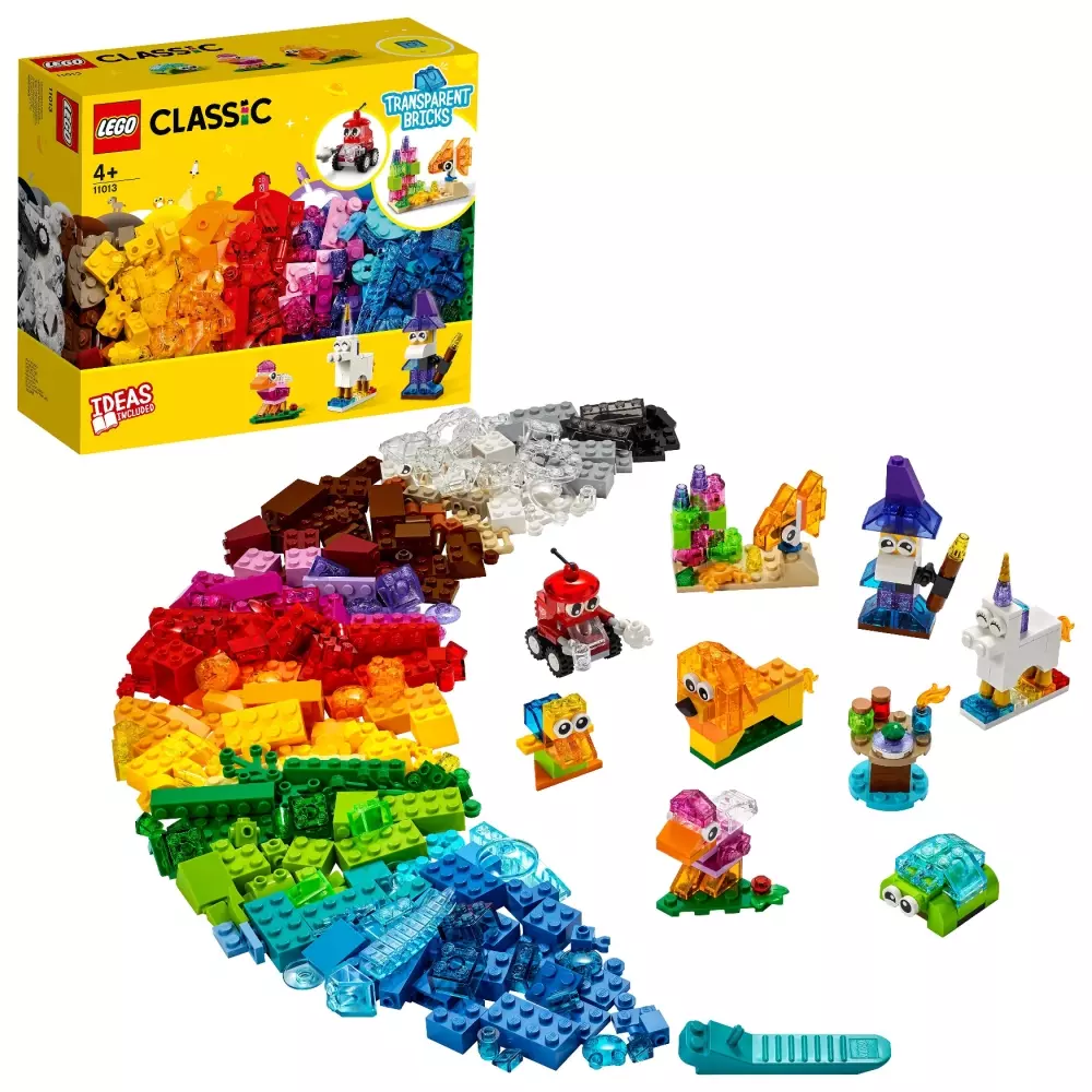 LEGO 11013 KREATIVITET MED GJENNOMSIKTIG, 5702016888720, 1000036120, LEGO®, Lego Classic, 11013, LE-11013