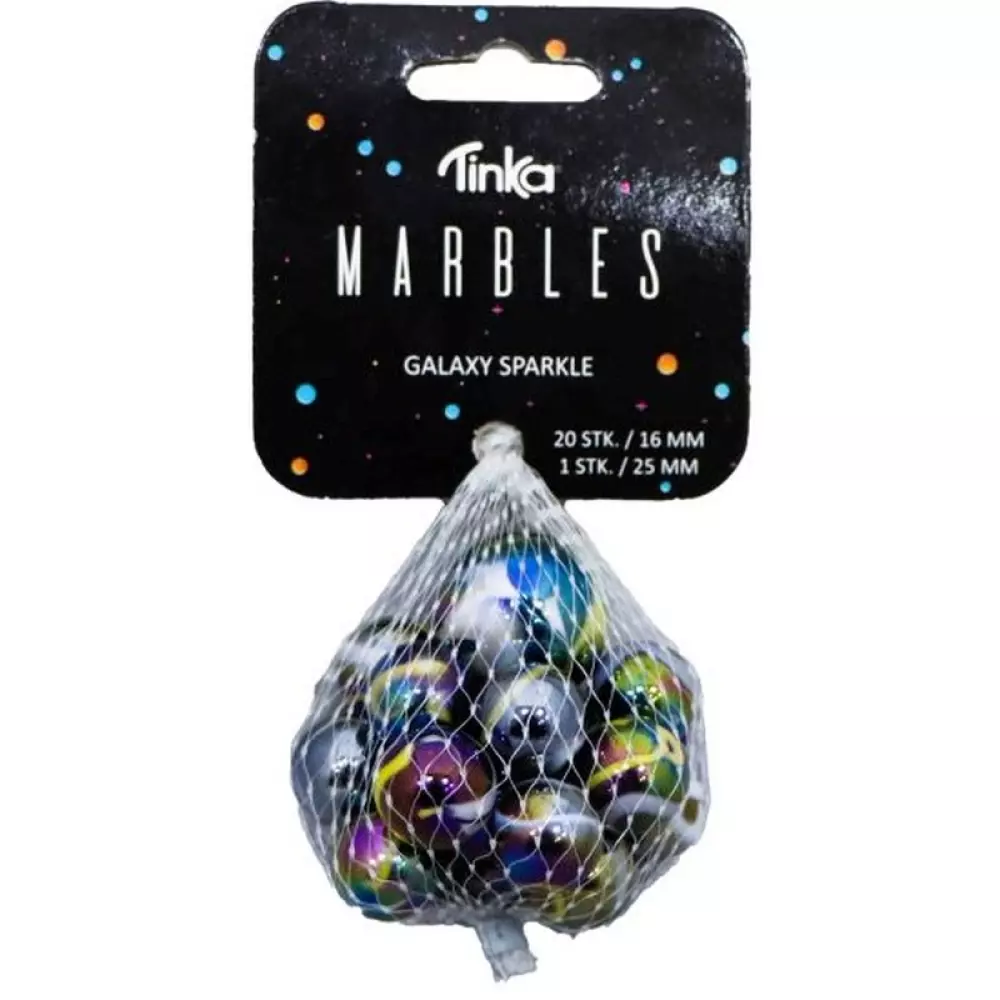 KLINKEKULER 20+1 GALAXY SPARKLE TIN, 7036578018102, 1000036863, Uteleker, Klinkekuler, 8-801810