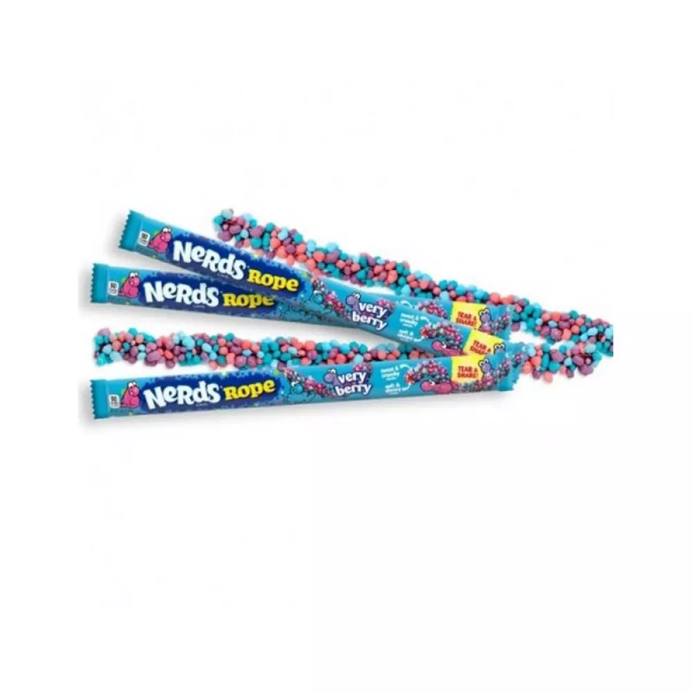 NERDS CANDY ROPE VERY BERRY 26G, 41420045707, 1000037766, Spise og drikke, Godteri, 785663