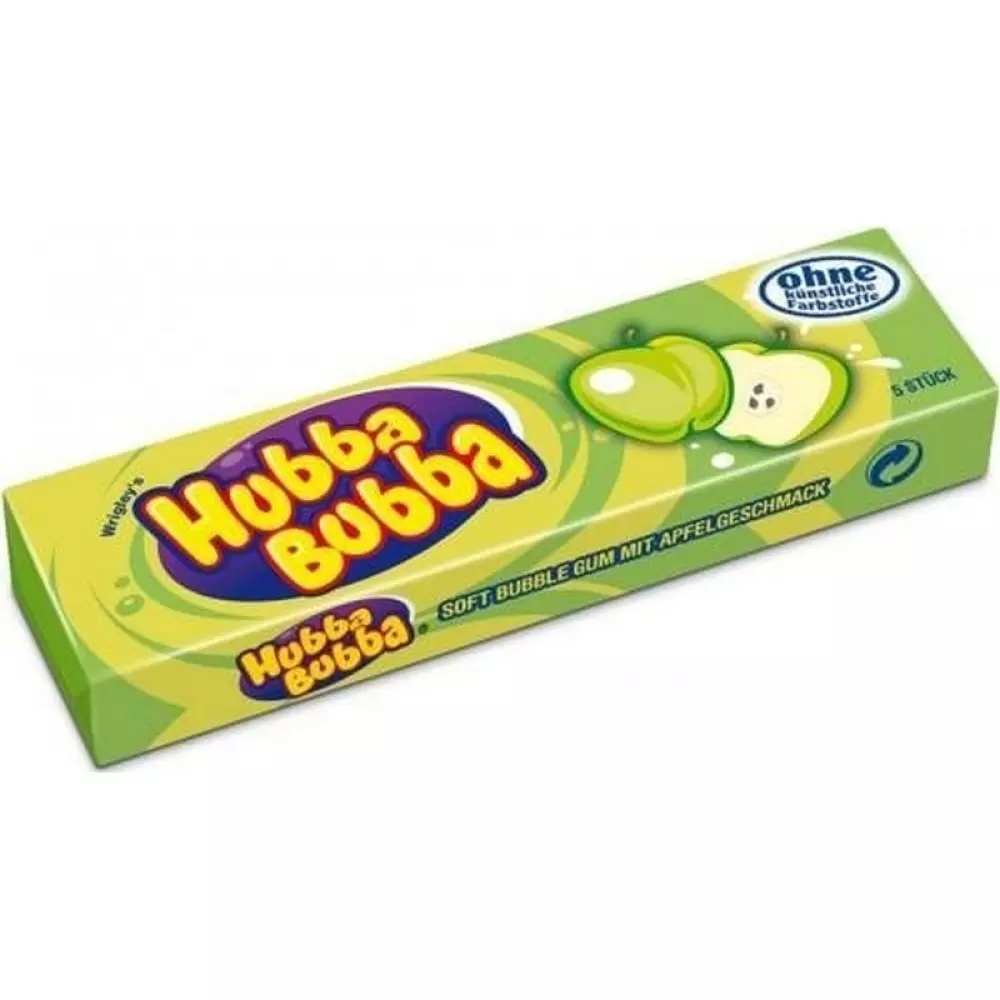 HUBBA BUBBA APPLE BUBBLE GUM 35G, 40099330, 1000038476, Spise og drikke, Tyggegummi, 30138