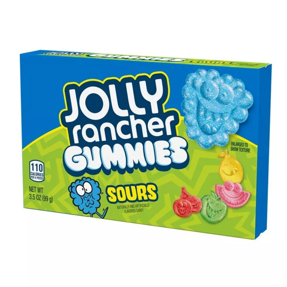 JOLLY RANCHER GUMMIES SOURS BOX,, 10700858412, 1000040757, Spise og drikke, Godteri, 450855, GO-450855