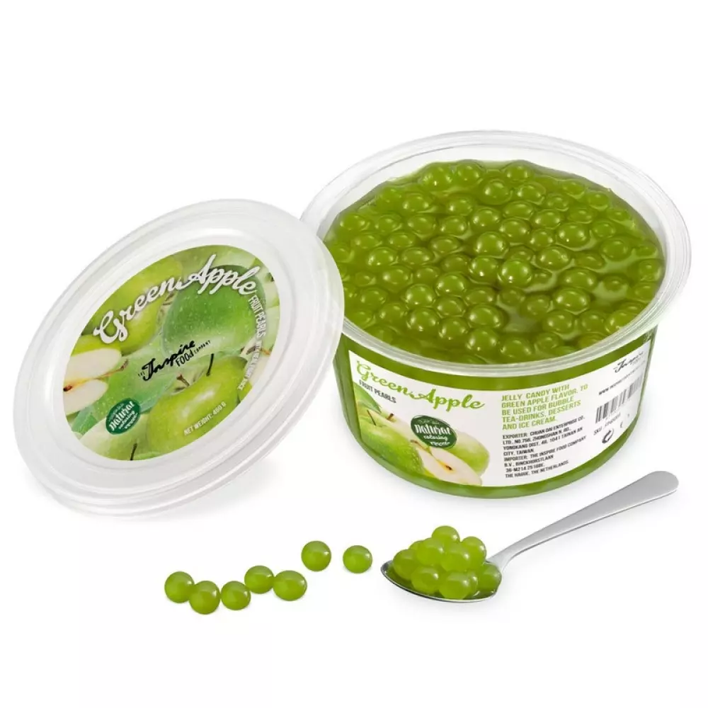 POPPING BOBA GREEN APPLE 450G, 4710007520413, 1000041036, Spise og drikke, Popping boba, 347-005