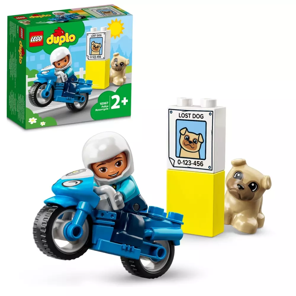 LEGO 10967 POLITIMOTORSYKKEL, 5702017153636, 1000041054, LEGO®, Duplo, 10967, LE-10967