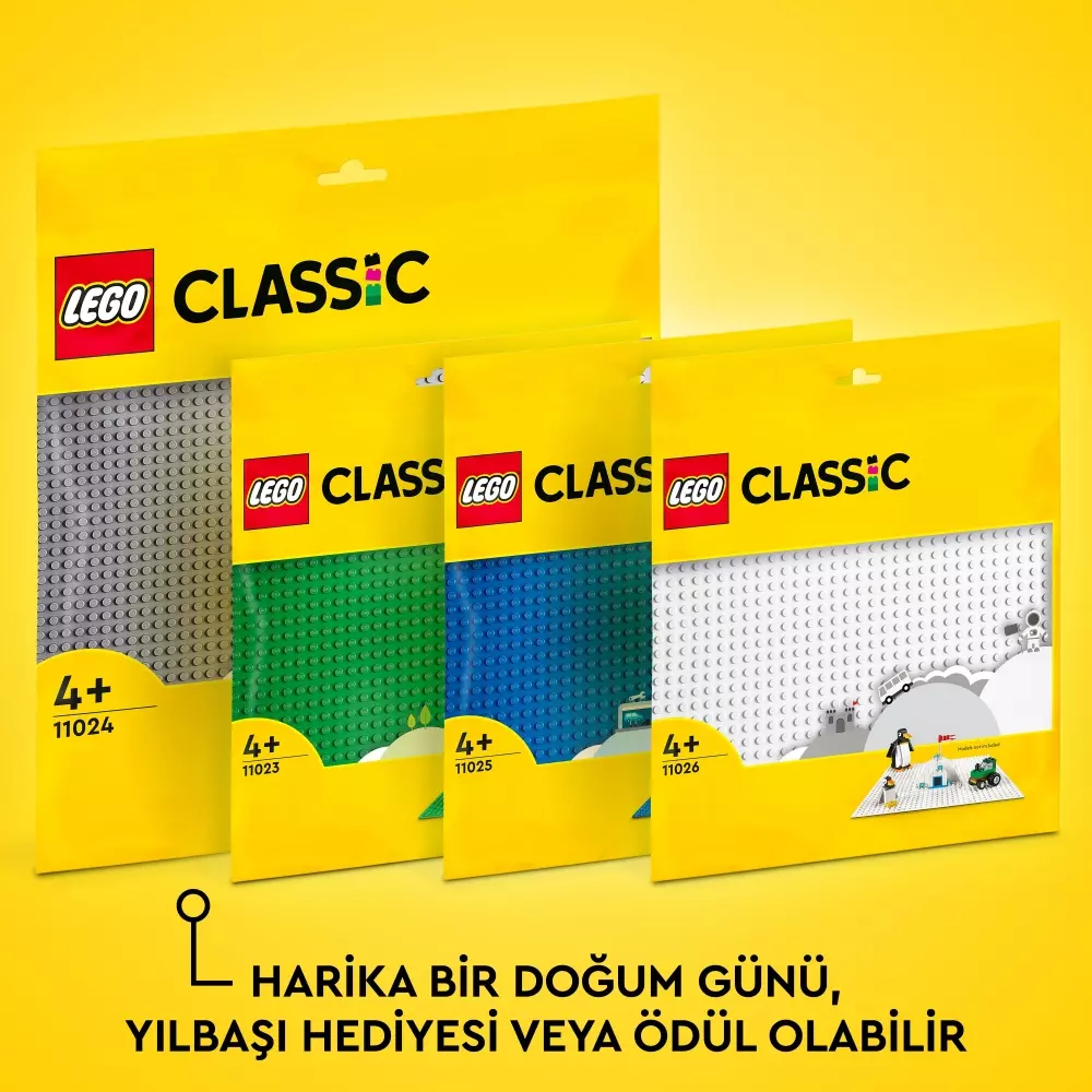 LEGO 11024 GRÅ BASISPLATE, 5702017185279, 1000041062, LEGO®, Lego Classic, 11024, LE-11024