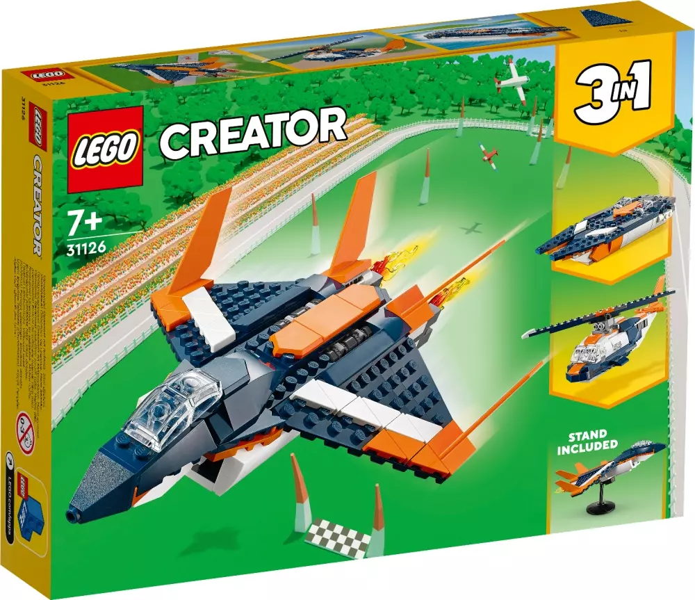 LEGO 31126 SUPERSONISK JETFLY, 5702017117447, 1000041068, LEGO®, Lego Creator, 31126, LE-31126