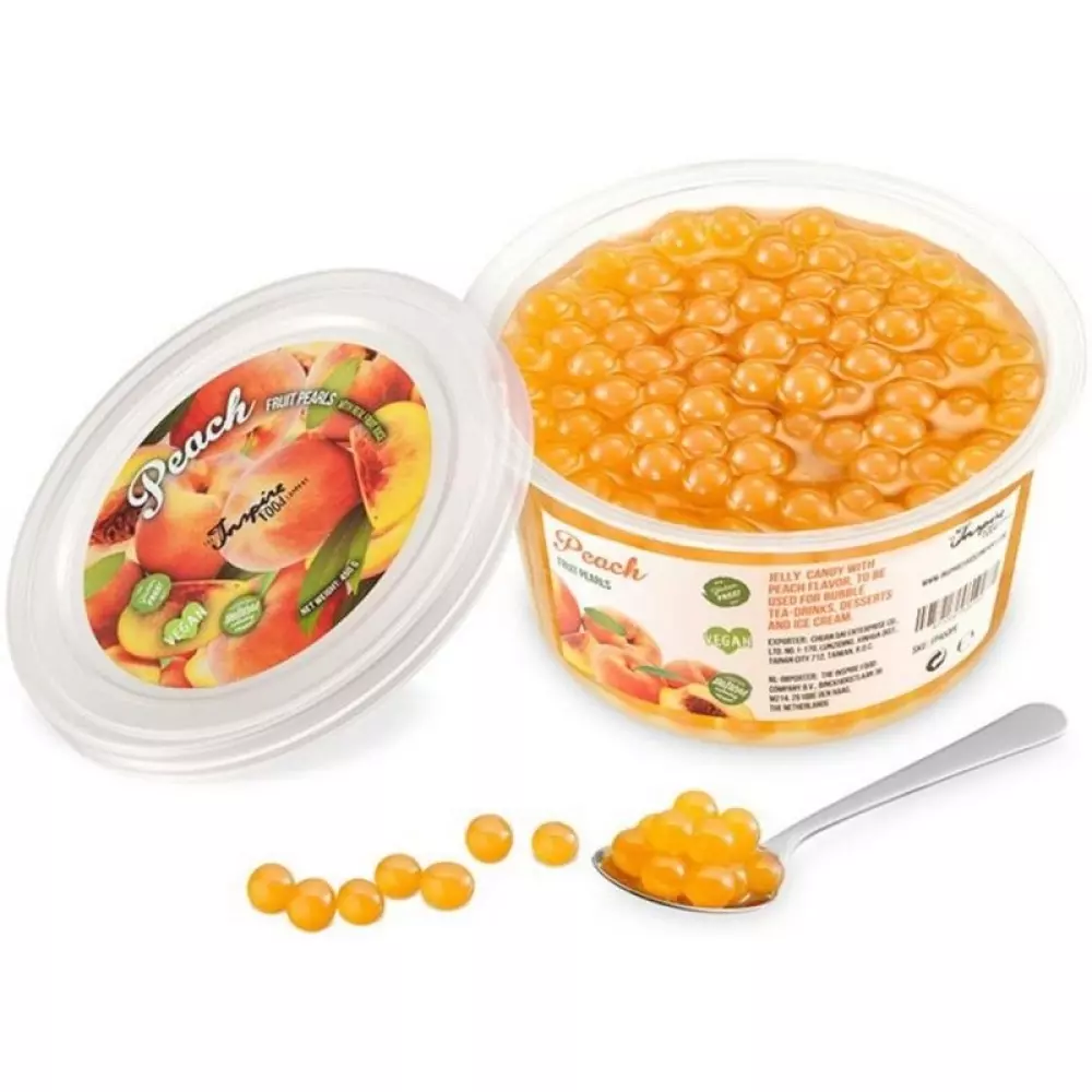 POPPING BOBA PEACH 450G, 4710007520383, 1000041310, Spise og drikke, Popping boba